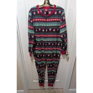 Jammies For Your Families Christmas Pajamas Women’s M Snowman Snowflakes Holiday